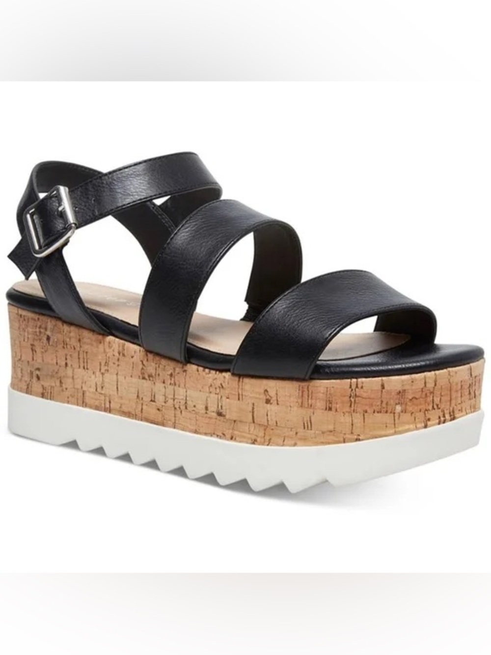 Madden Girl Cork Platform Strappy Sandals